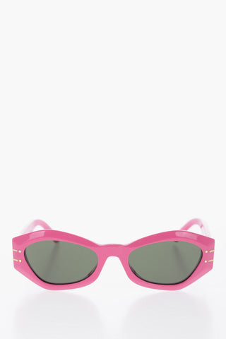 Solid Color DIOR SIGNATURE Ovale-Frame Sunglasses