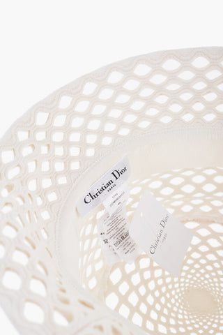 Solid Color Mesh Bucket Hat with Logoed Band