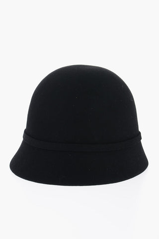 Solid Color Felt ARY Cloche Hat with Golden Logo