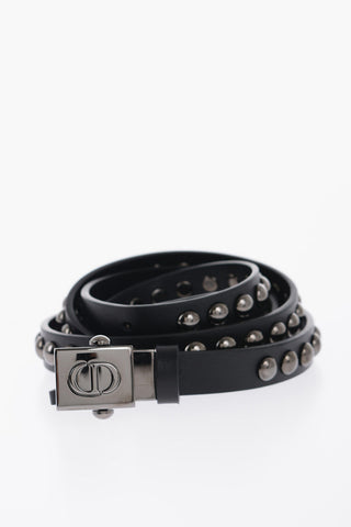 Leather Studded Belt 15mm