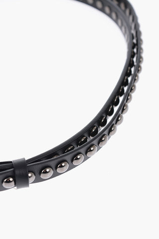 Leather Studded Belt 15mm