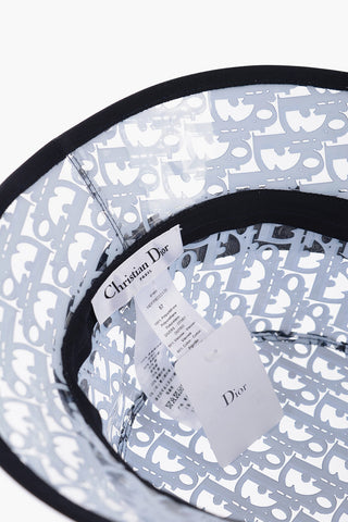 Transparent PVC Bucket Hat FRENCH OBLIQUE with All-Over Logo