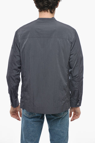Nylon Windbreaker Jacket with 4 Pockets