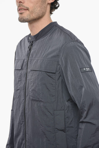 Nylon Windbreaker Jacket with 4 Pockets
