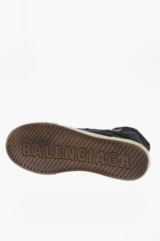 Worn Effect Fabric Sneakers