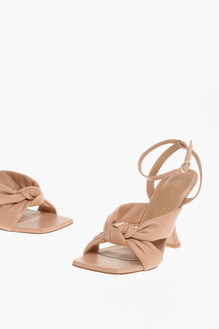 Leather PLAYA Sandals With Spool Heel 11 cm
