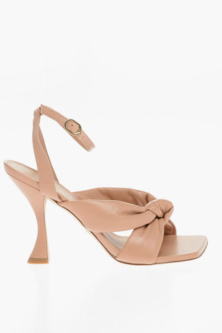 Leather PLAYA Sandals With Spool Heel 11 cm
