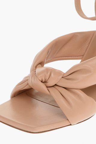 Leather PLAYA Sandals With Spool Heel 11 cm