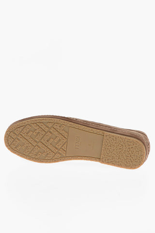 Suede Leather Loafers With Fringes