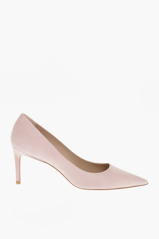 Pointed Suede Leather Pumps 8 cm