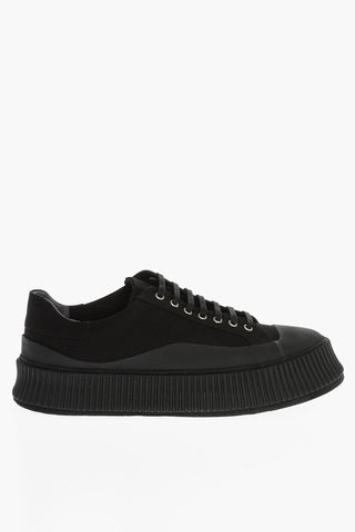 Fabric Sneakers With Platform Sole