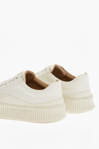 Fabric Sneakers With Platform Sole