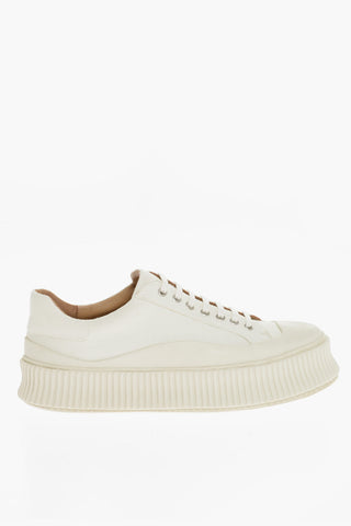Fabric Sneakers With Platform Sole