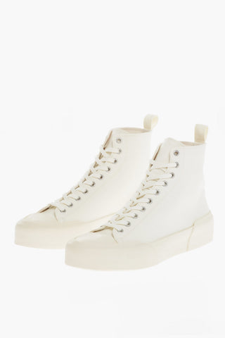 Sneakers High-Top In Tessuto 