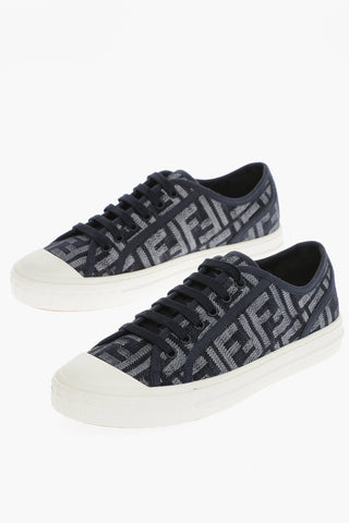 Monogram Embroidered Low-Top Sneakers