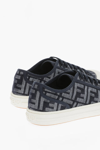 Monogram Embroidered Low-Top Sneakers