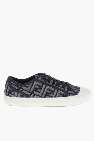 Monogram Embroidered Low-Top Sneakers
