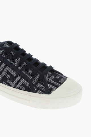 Monogram Embroidered Low-Top Sneakers