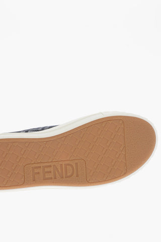 Monogram Embroidered Low-Top Sneakers