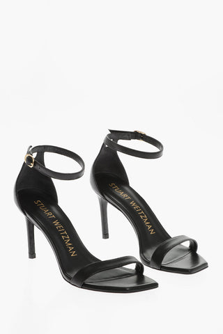 Sandali In Pelle Con Cinturino 8 cm