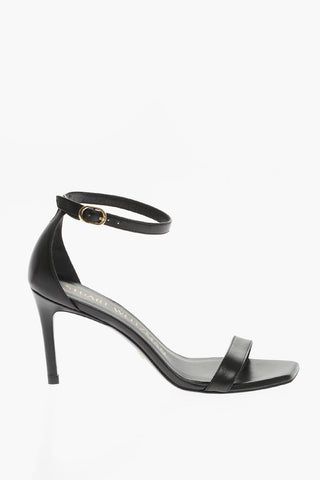 Sandali In Pelle Con Cinturino 8 cm