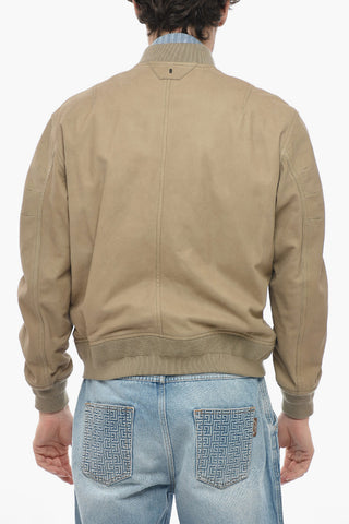4-pocket Leather Jacket with Zipped Detail