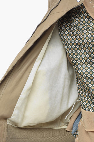 4-pocket Leather Jacket with Zipped Detail
