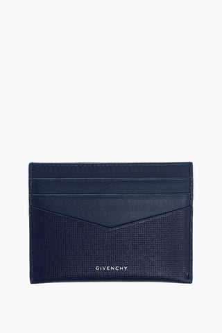 Solid Color Leather Card Holder with Printed Logo