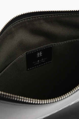 Leather BASIC Clutch With Embossed Logo