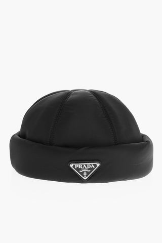 Recycled and Padded Nylon Bonnet Hat