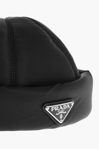 Recycled and Padded Nylon Bonnet Hat