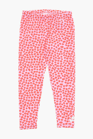 Set Rundhalsausschnitt-Sweatshirt und Leggings mit Blumenmuster