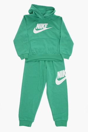Set Kapuzenpullover und Jogginghose einfarbig mit Logodruck