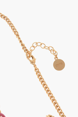 Collana a Catena Effetto Dorato con Monogram CD