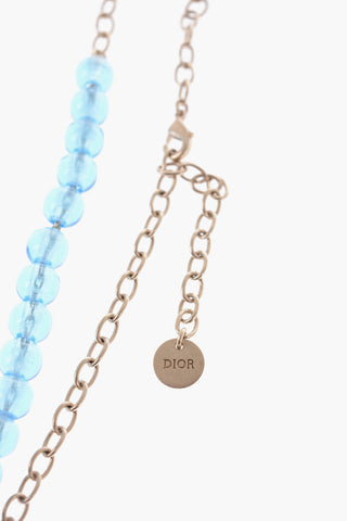 Collana con Perline in Plexiglass e Charm Colorato