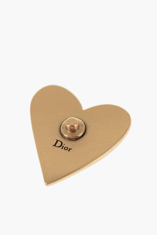 Heart-Shaped Brass Shoulder Strap Charm