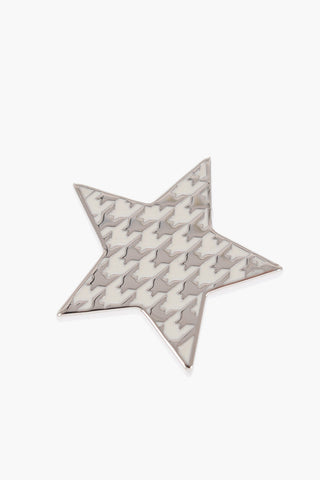 Houndstooth Motif Charm For Shoulder Strap
