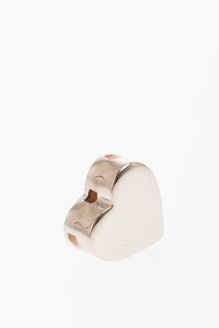 Heart-Shaped Metal Shoulder Strap Charm