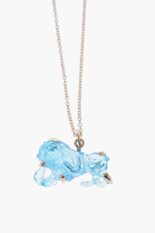 Chain Necklace With Plexiglass Pendant