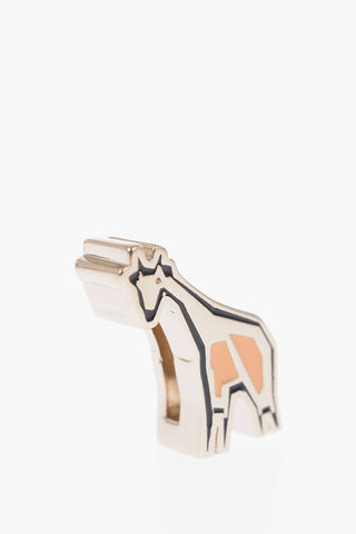 Giraffe-Shaped Metal Charm for Shoulder Strap
