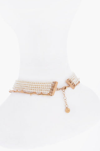 Beads DREAM choker Witn Center Rose