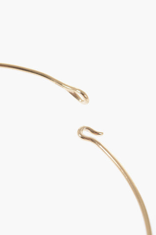 Gold Effect Choker Necklace with Shell Shaped Pendant
