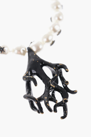 Beads Choker Necklace with Pendant