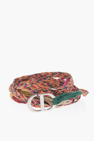 Braided Multicolor DIOR NATURAL Belt
