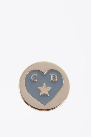 Charm For Shoulder Strap with Engraved Heart