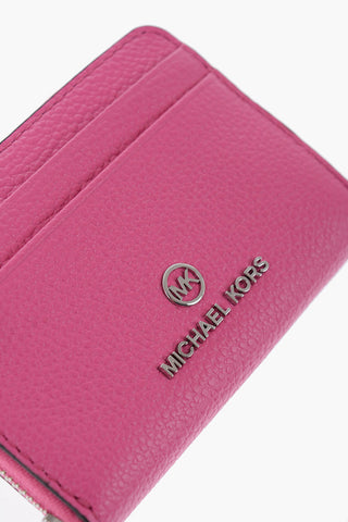 MICHAEL Portafoglio JET SET in Pelle Martellata con Logo in Rilievo