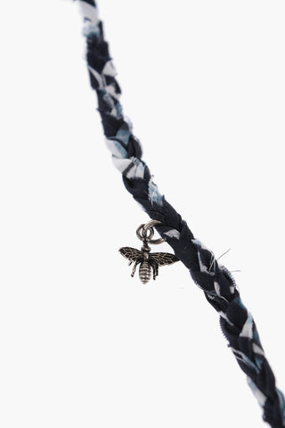 Bandana-Motif Necklace with charms