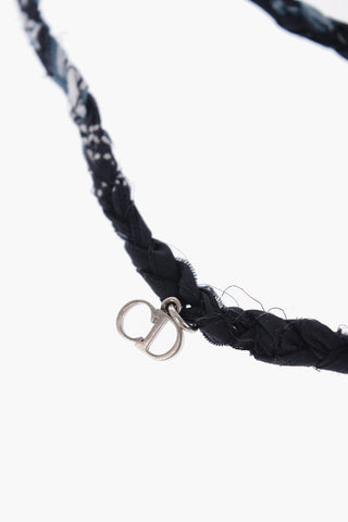 Bandana-Motif Necklace with charms