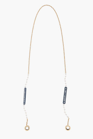 Chain Airpords Holder Necklace with Decorative Beads
