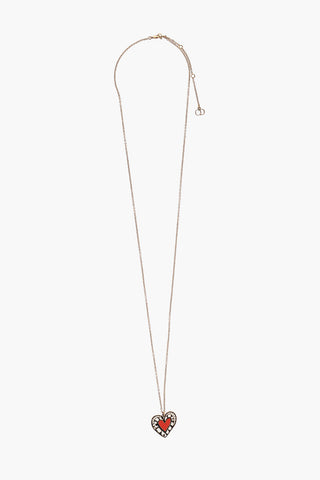 Collana a Catena con Charm a Forma di Cuore